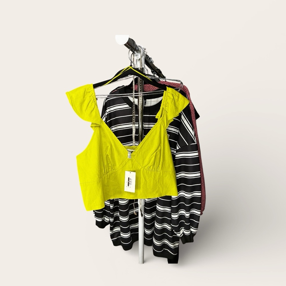 Bold Yellow Green Sleeveless Top